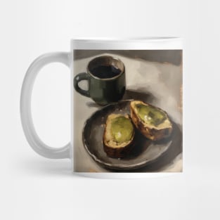 Avocado toast and coffee Mug